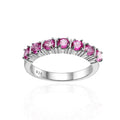 GEM'S BALLET  Wedding Rings Gemstone 585 14K 10K 18K Gold Rings for Women Stackable Ring Eternity Band Silver 925 Silver Jewelry